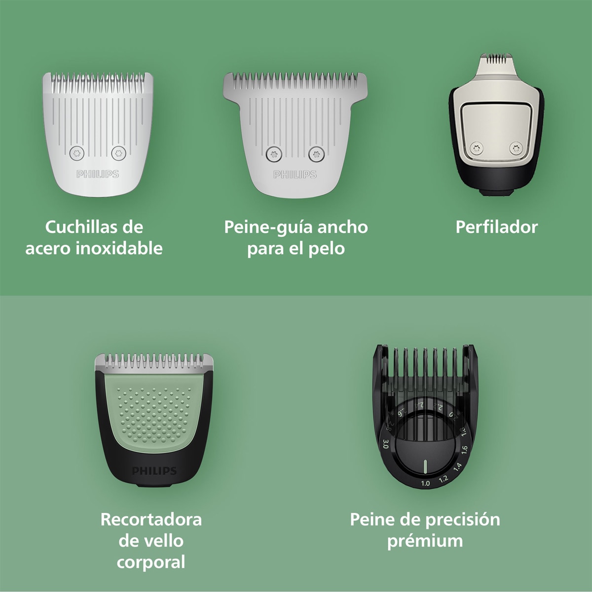 Recortador Todo-en-uno Philips Series 9000, MG95579/15, 20-en-1 - Gris Gris-5