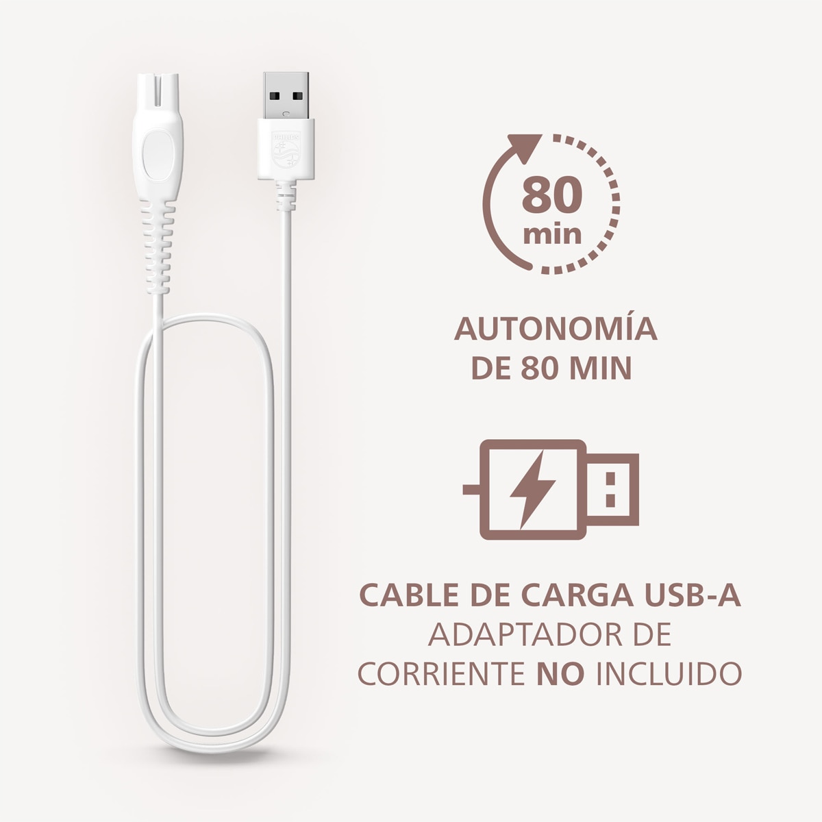 Rasuradora Philips S8000, afeitadora corporal mujer, depiladora facial, uso en seco y mojado, 6 accesorios Blanco-3