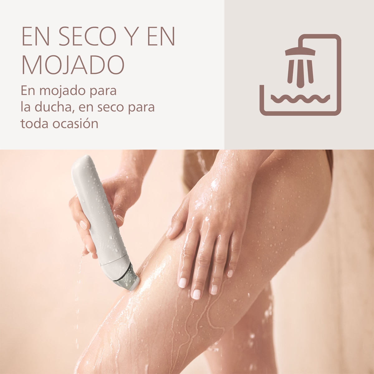 Rasuradora Philips S8000, afeitadora corporal mujer, depiladora facial, uso en seco y mojado, 6 accesorios Blanco-7