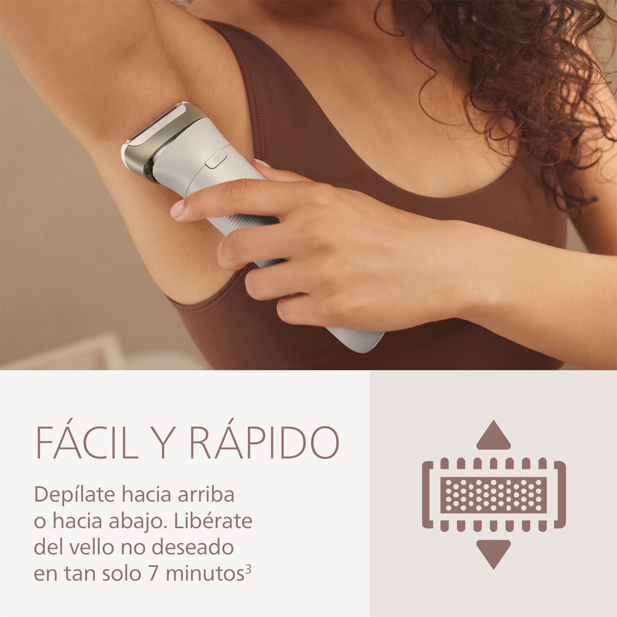 Rasuradora Philips S8000, afeitadora corporal mujer, depiladora facial, uso en seco y mojado, 6 accesorios Blanco-8