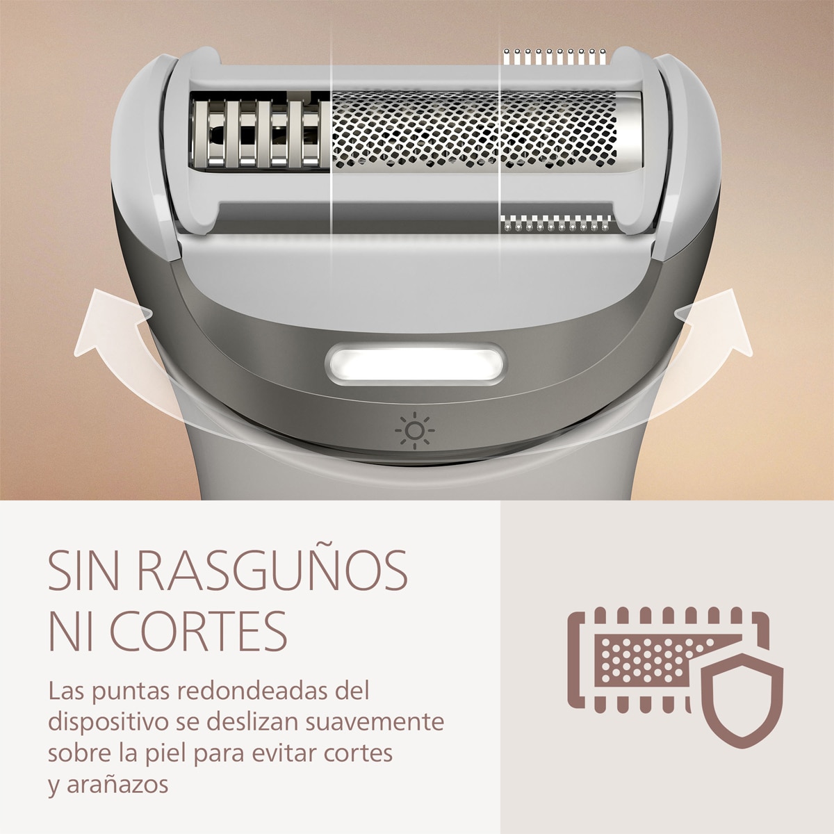 Rasuradora Philips S8000, afeitadora corporal mujer, depiladora facial, uso en seco y mojado, 6 accesorios Blanco-9