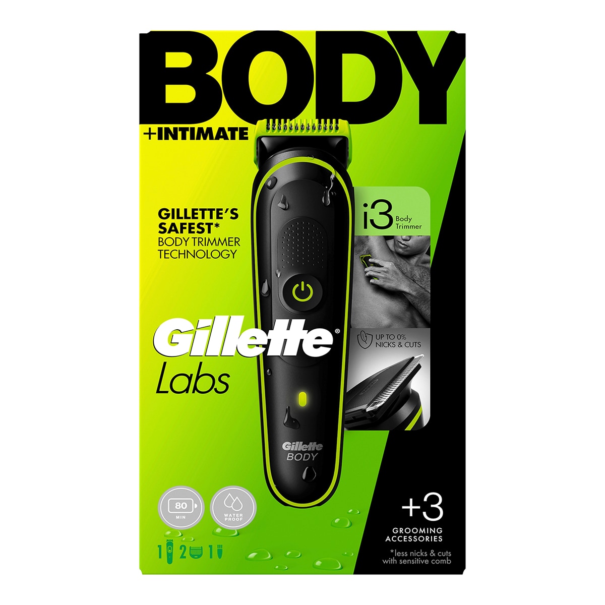 Imagen 0 de Recortadora corporal todo en uno GilletteLabs i3 Body + Intimate Verde
