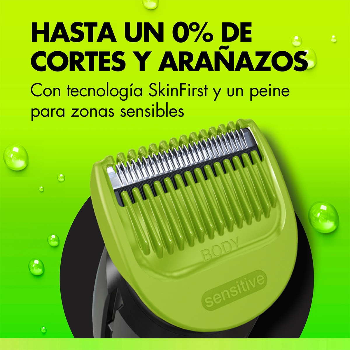 Recortadora corporal todo en uno GilletteLabs i3 Body + Intimate - Verde Verde-3