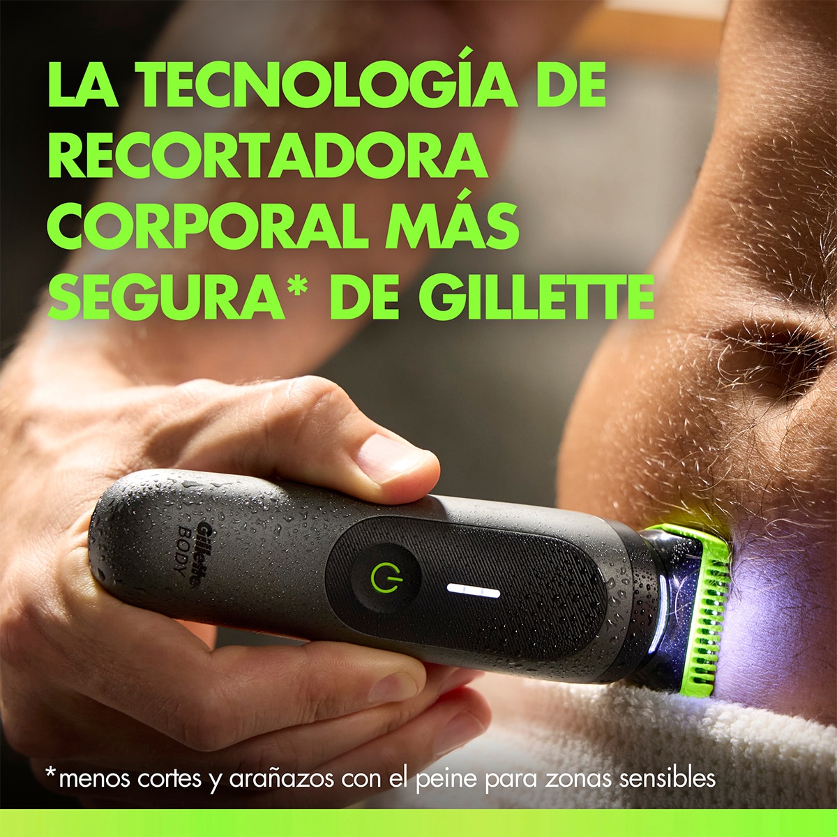 Recortadora corporal todo en uno GilletteLabs i7 Body + Intimate - Verde Verde-2