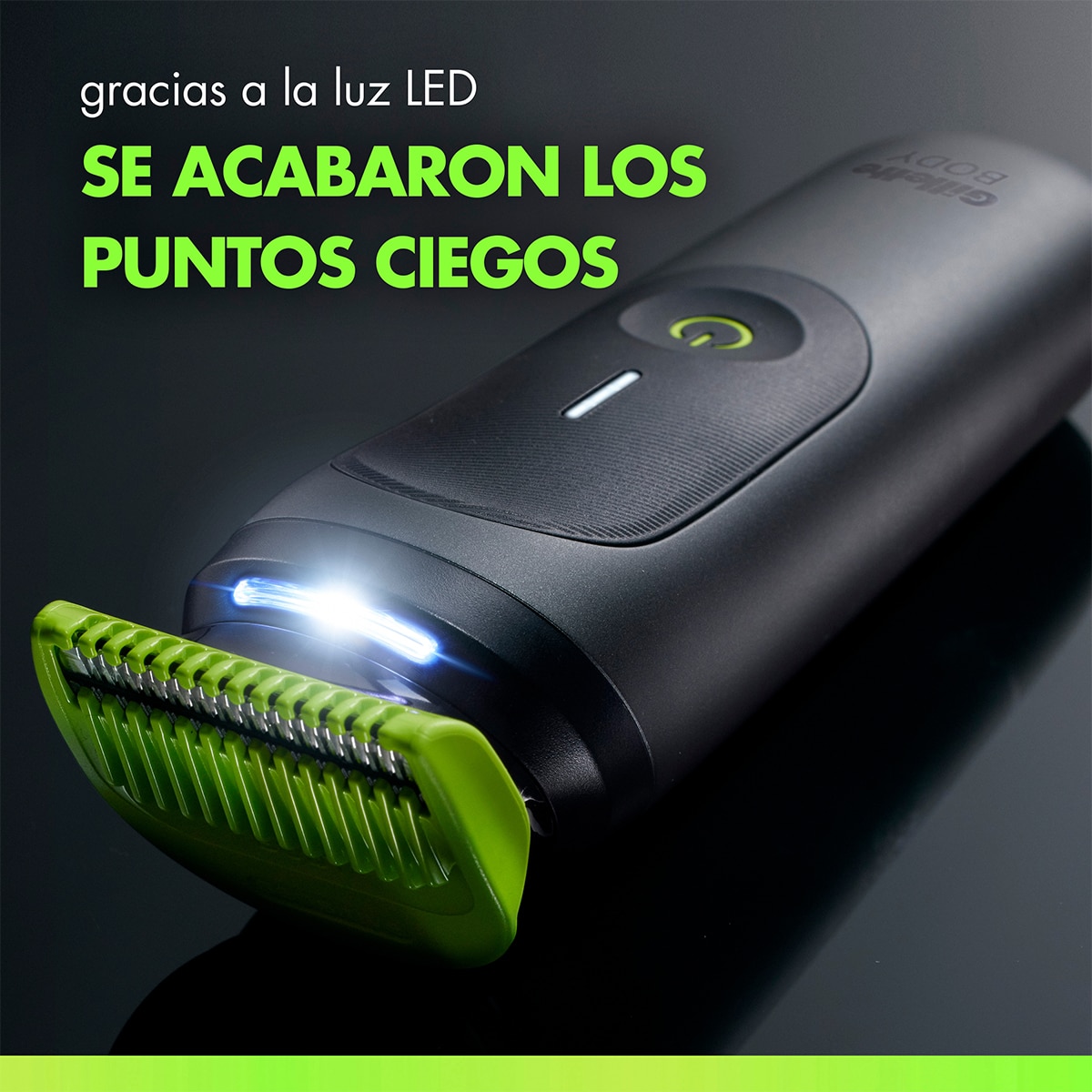 Recortadora corporal todo en uno GilletteLabs i7 Body + Intimate - Verde Verde-3