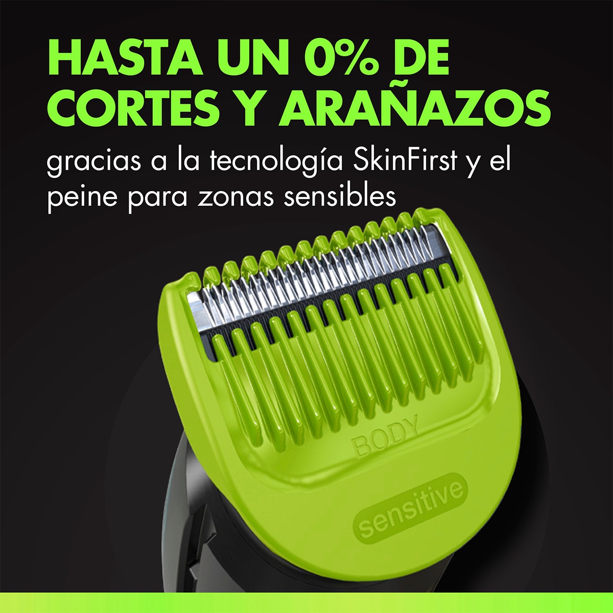 Recortadora corporal todo en uno GilletteLabs i7 Body + Intimate - Verde Verde-4