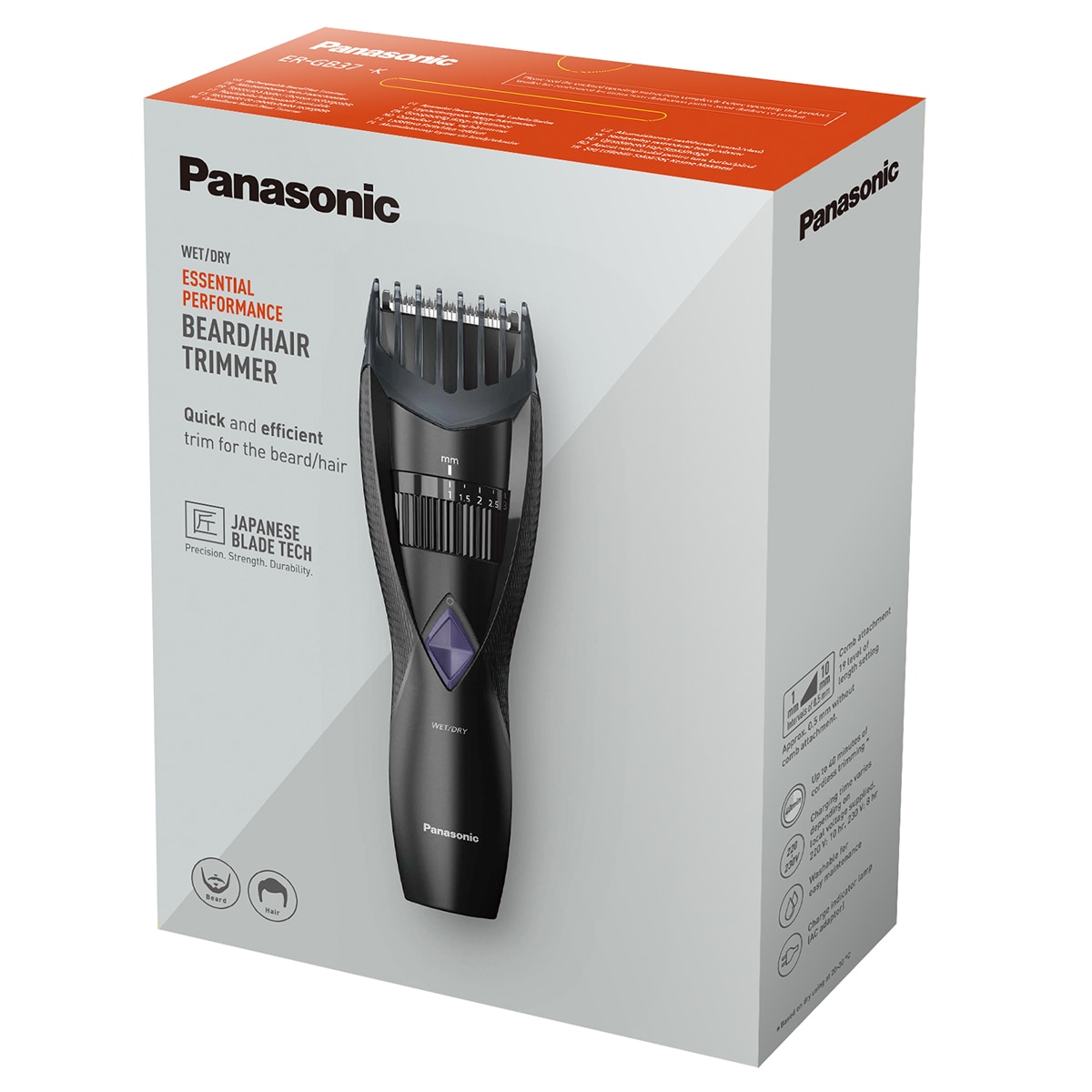 Barbero Panasonic ER-GB37-K503 Wet & Dry 5