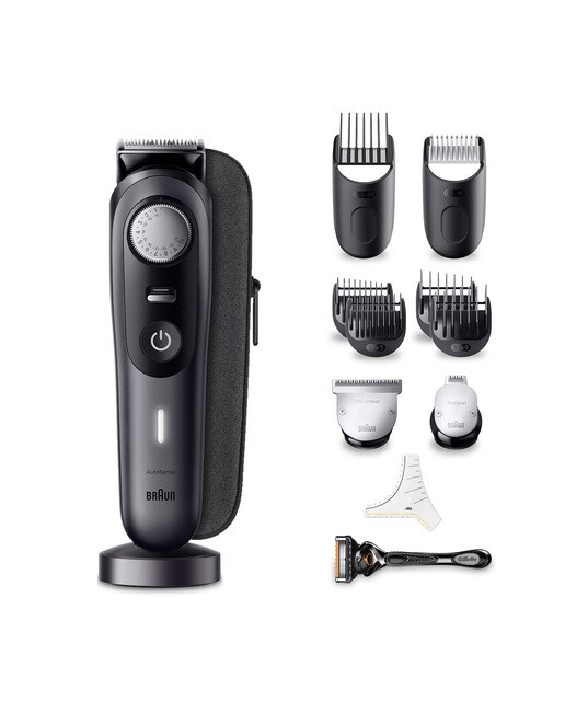 Recortadora profesional de barba Braun Series 9 BT9441, con accesorios de barbero y 180 minutos de autonomía 1