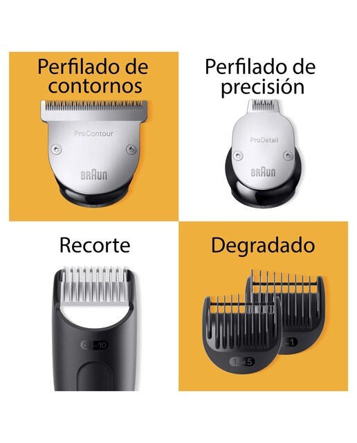 Recortadora profesional de barba Braun Series 9 BT9441, con accesorios de barbero y 180 minutos de autonomía 2