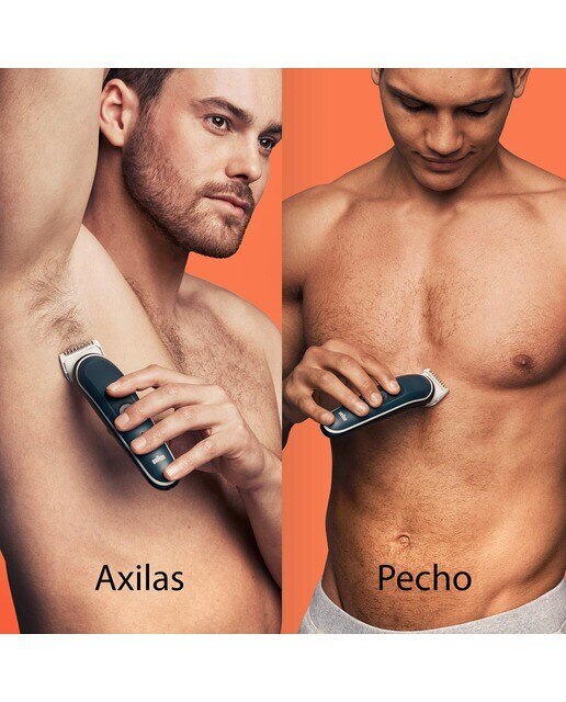 Aparador Corporal Braun Series 5 BG5360 Tecnologia SkinShield para Rosto e Corpo Multi-Zonas - Autonomia 100 min - Preto Preto-6