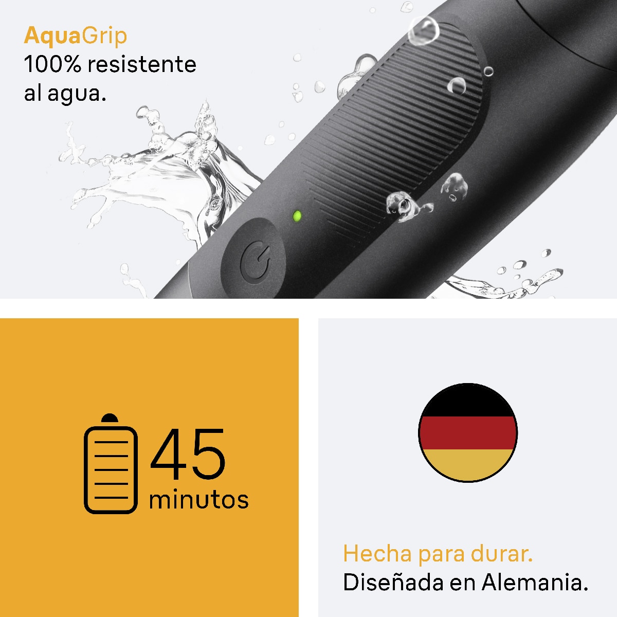 Recortadora corporal  Braun Series X XT5100 con lámina 4D Gris-7