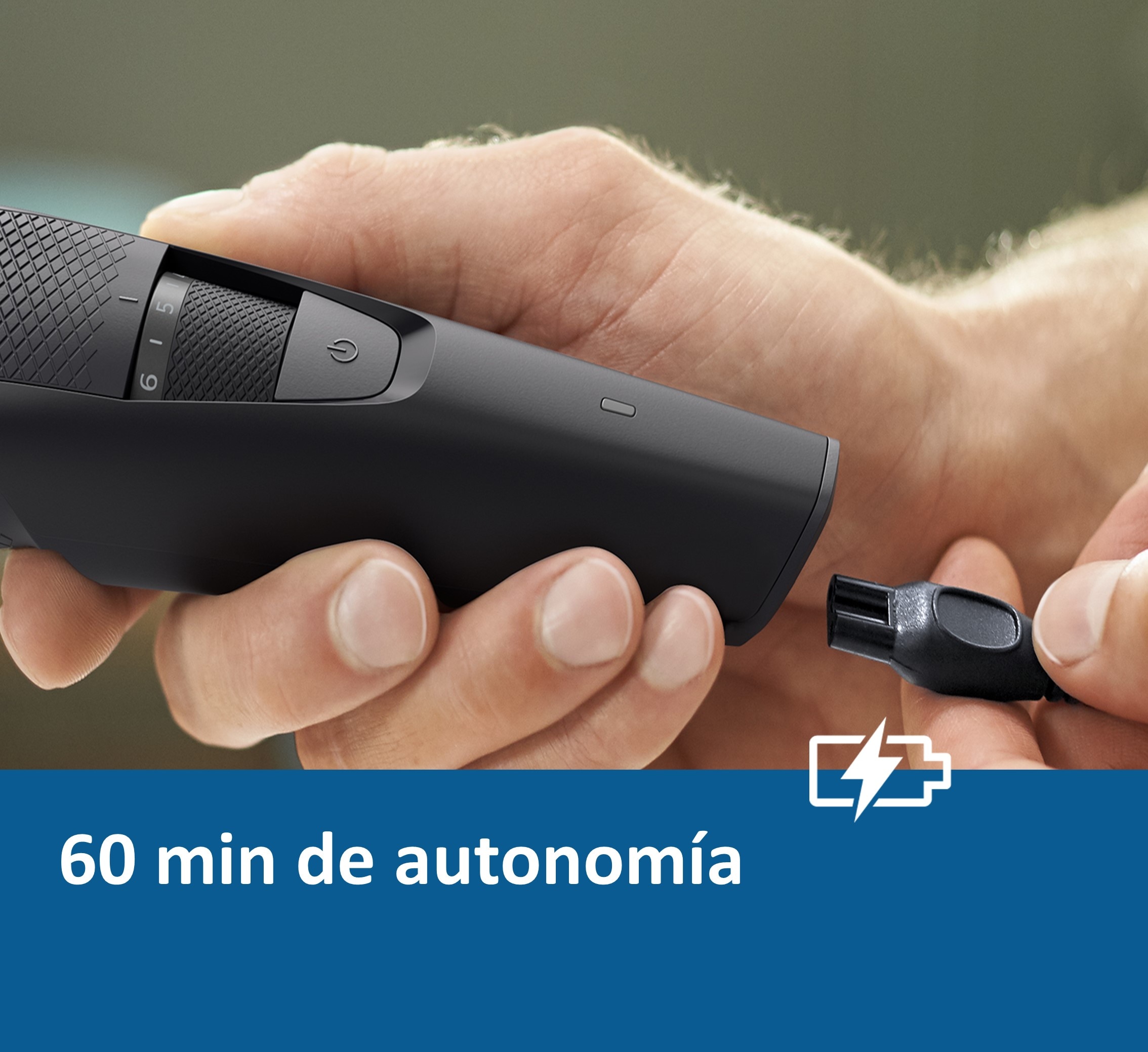 Barbero Philips Series 3000, 20 posiciones de longitud, 60 min de autonomía 8
