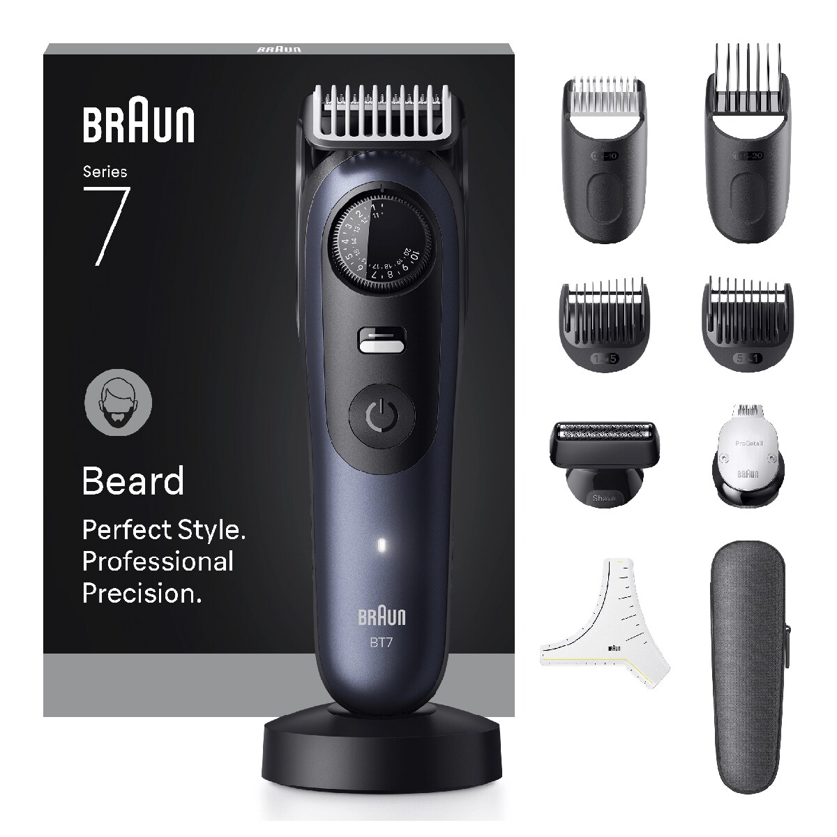 Recortadora Braun Series 7 BT7540 + 10 accesorios Azul-2