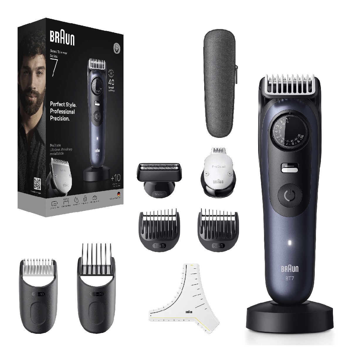 Recortadora Braun Series 7 BT7540 + 10 accesorios Azul-3