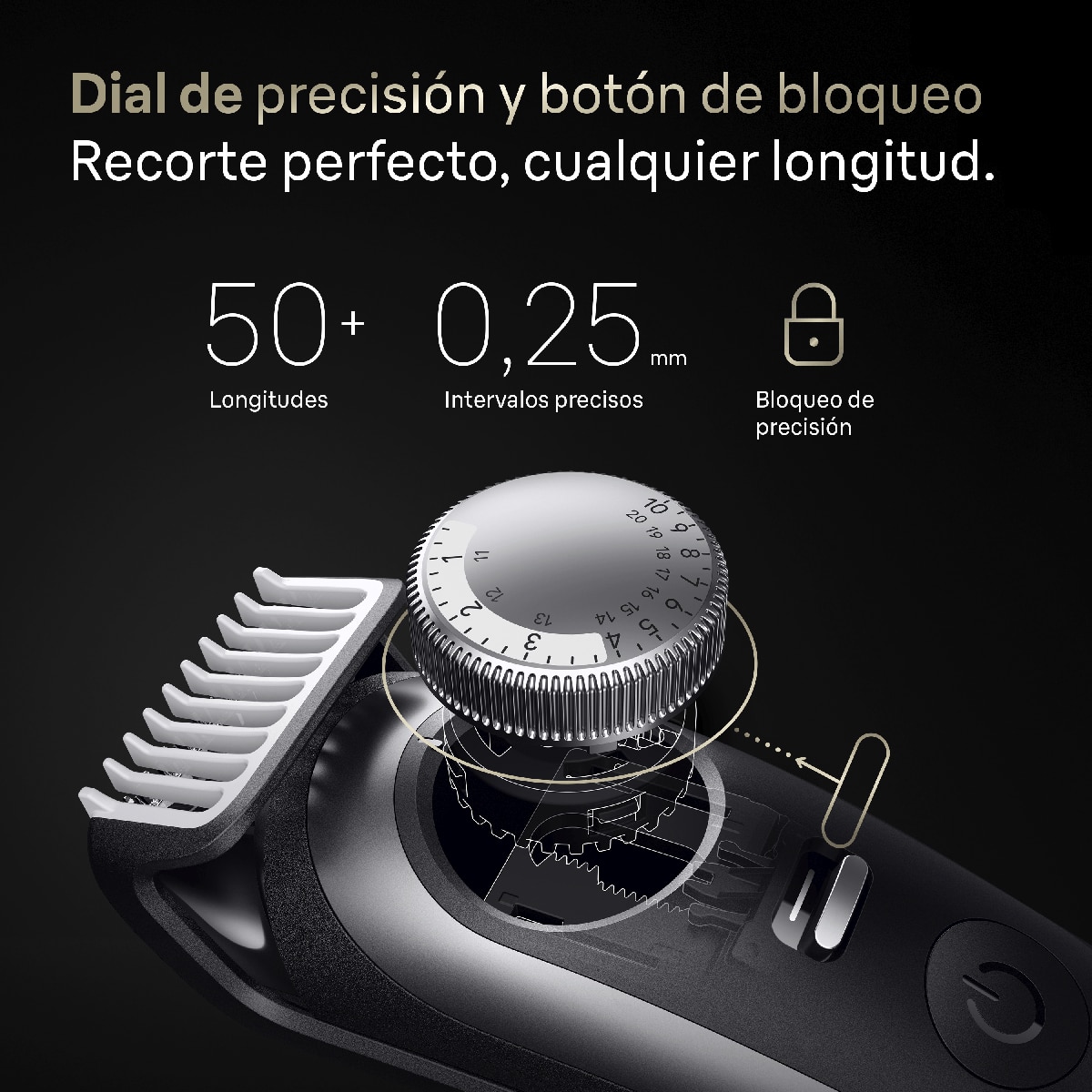 Recortadora Braun Series 9 BT9520 + 7 accesorios Gris-5