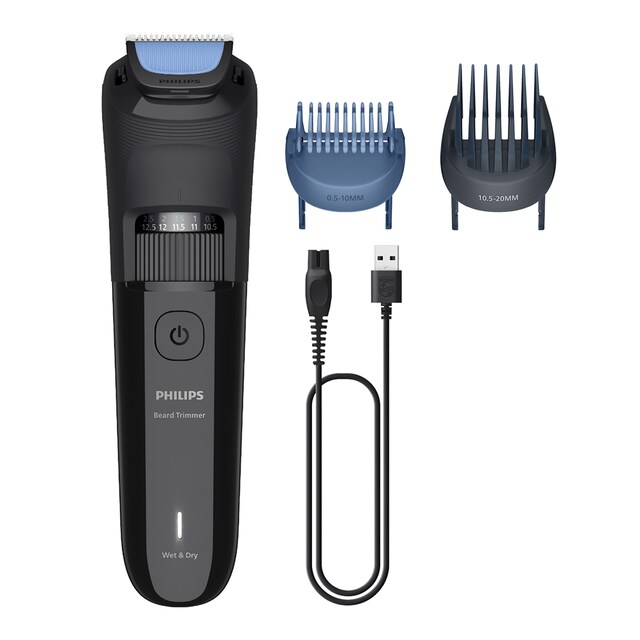 Imagen 0 de Barbero Philips Series 3000, recortadora de barba, 40 posiciones de longitud, 60 min autonomía