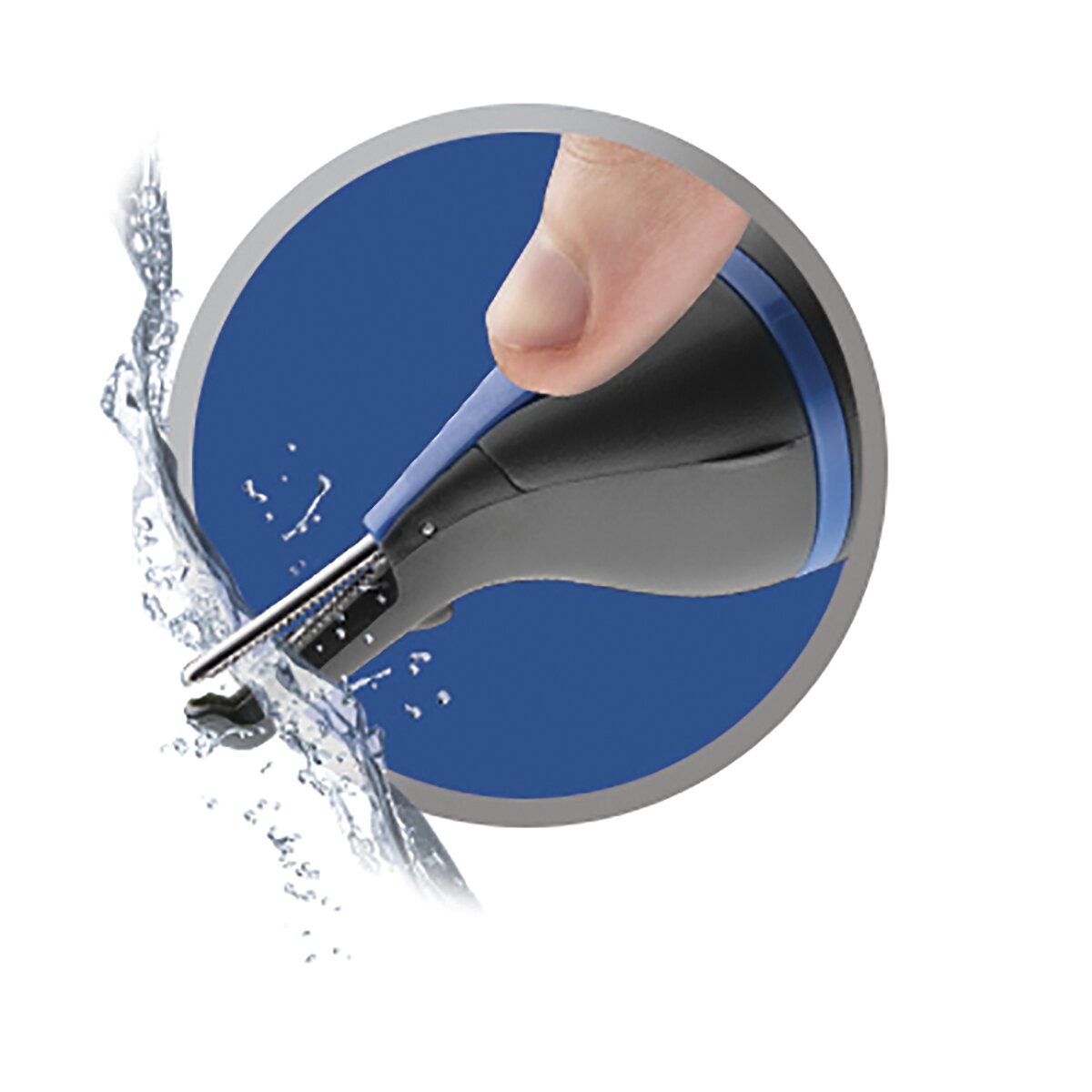 Recortador facial Remington NanoSeries NE3850 con sistema Active BladeClean con puerto de lavado Azul / Gris-3