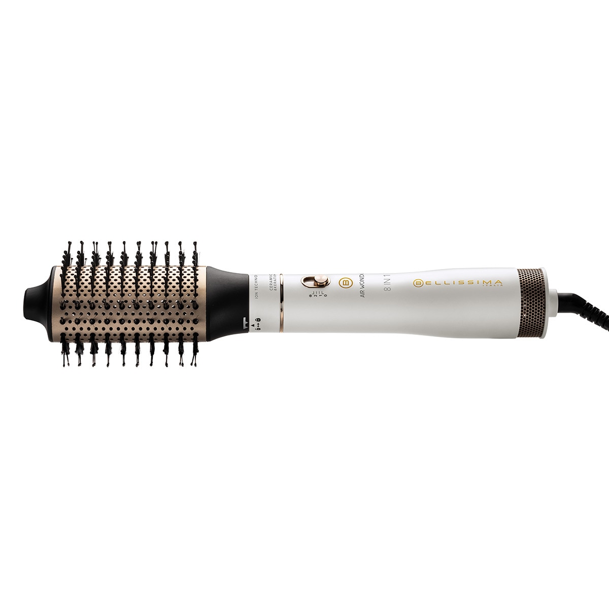 Moldeador Bellissima Air Wonder con 8 accesorios Blanco / Dorado-3