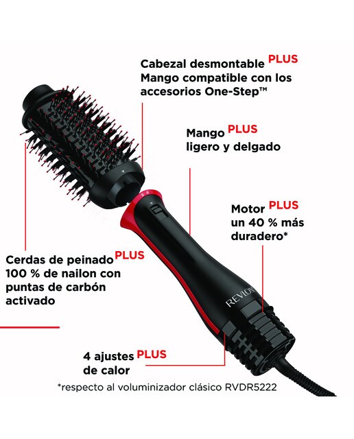Cepillo Secador Moldeador Revlon RVDR 5298 One Step Volumiser Plus Negro-14