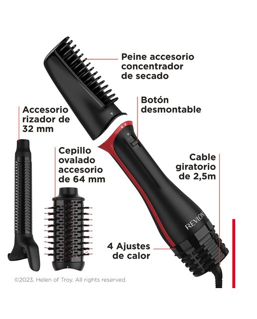 Cepillo Secador Revlon RVDR5333 One-Step Blow-Dry Multi Styler 3 en 1 7