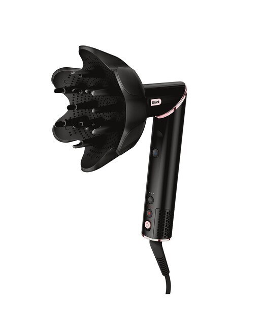 Secador e Modelador de Cabelo Shark HD440EU FlexStyle 5 em 1 de 1400 W - Preto e Rosa Dourado Preto/Dourado rosa-3