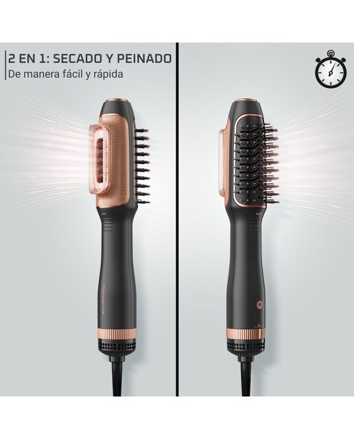 Moldeador Rowenta Reverso secador y cepillo 2 en 1 - Negro Negro-3