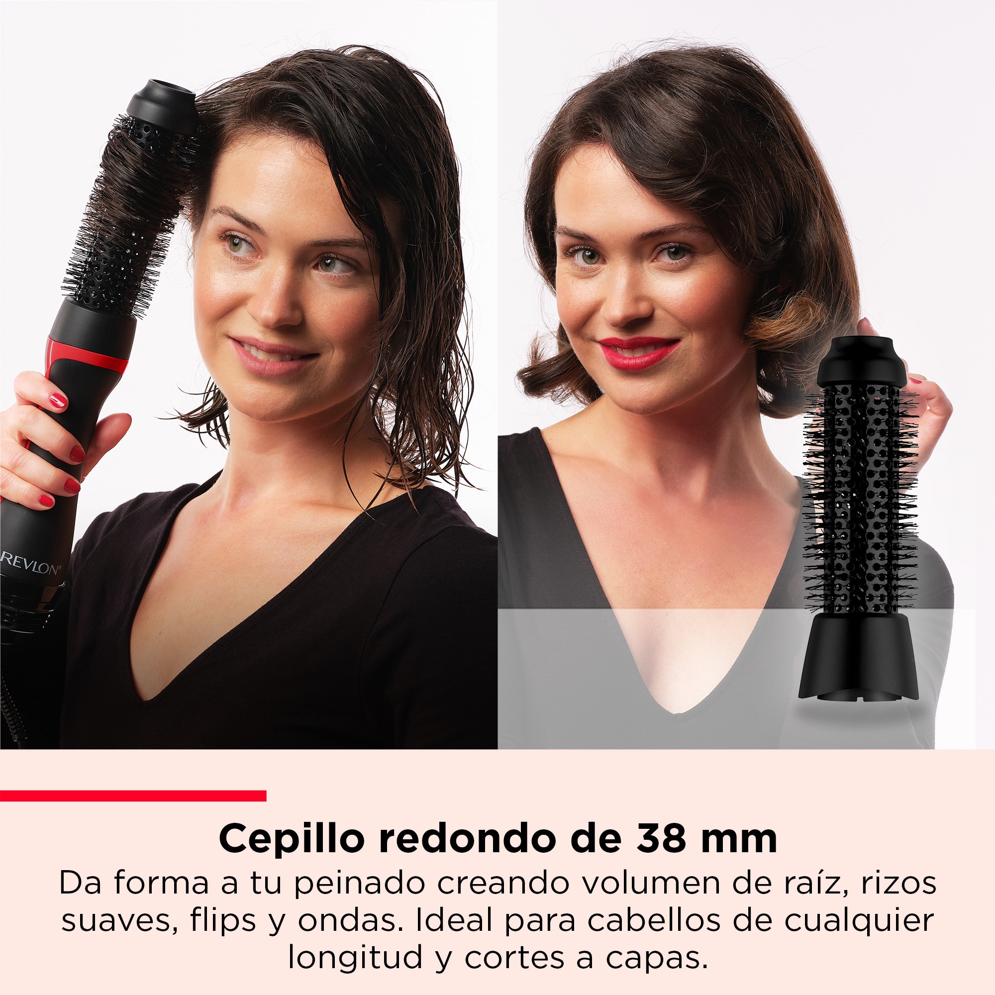 Imagen 10 de Cepillo Secador Moldeador Revlon RVDR 5371 One Step Multi "5 en 1" - Negro Negro
