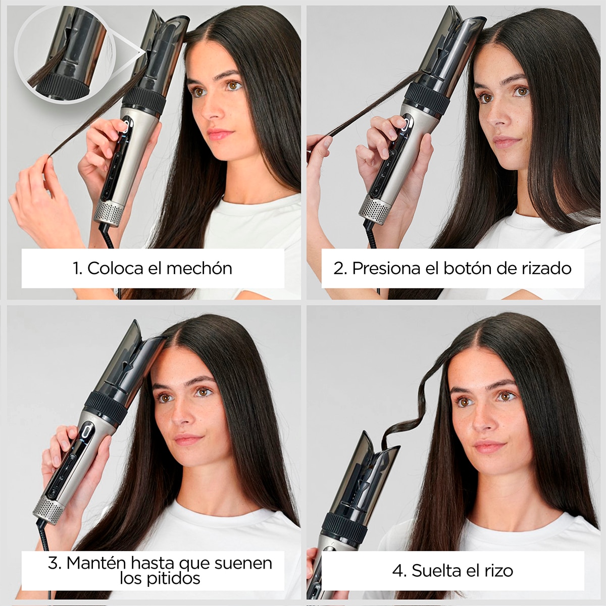Moldeador automático BaByliss Style Secret Air con tecnología Auto-Curl Negro-6