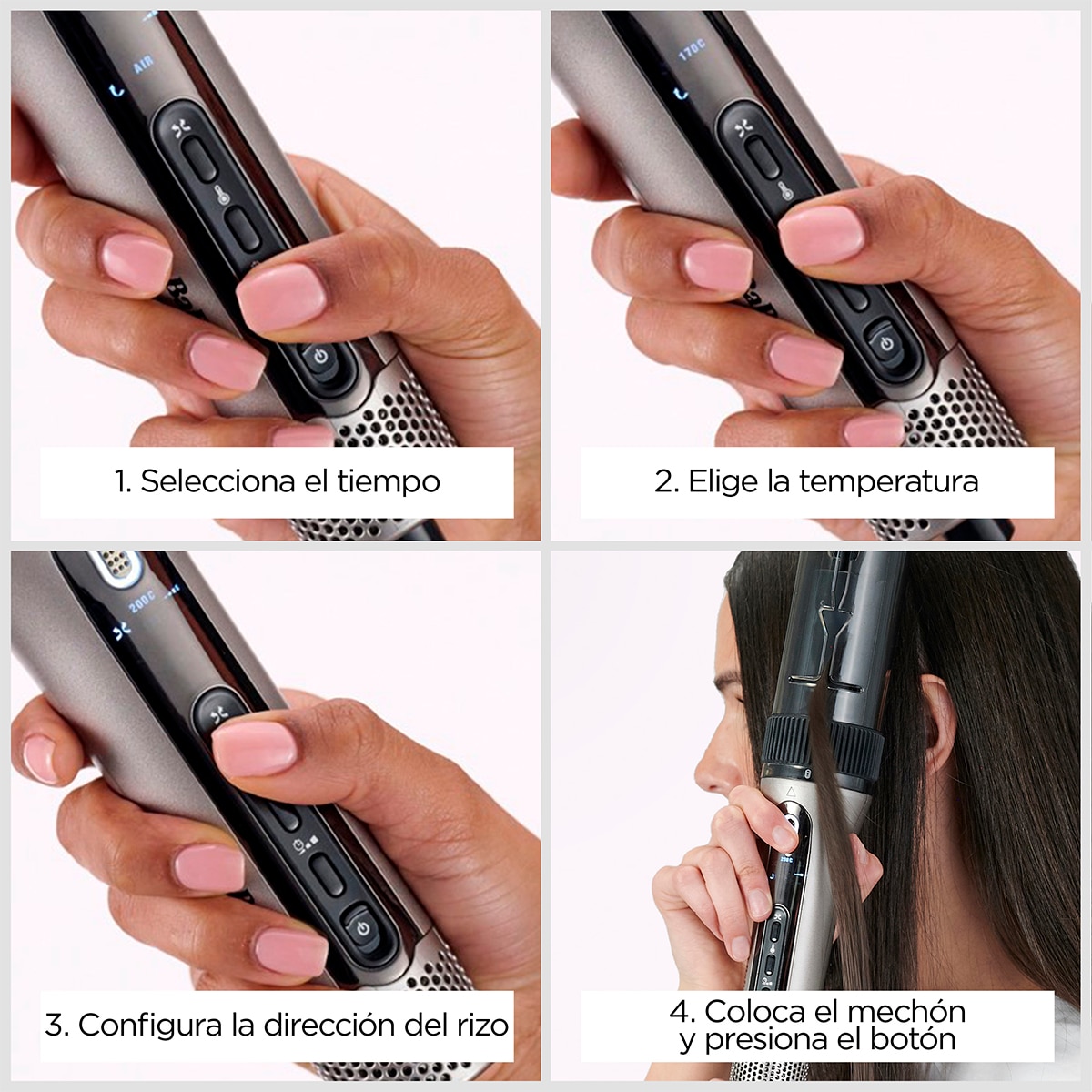 Moldeador automático BaByliss Style Secret Air con tecnología Auto-Curl Negro-7