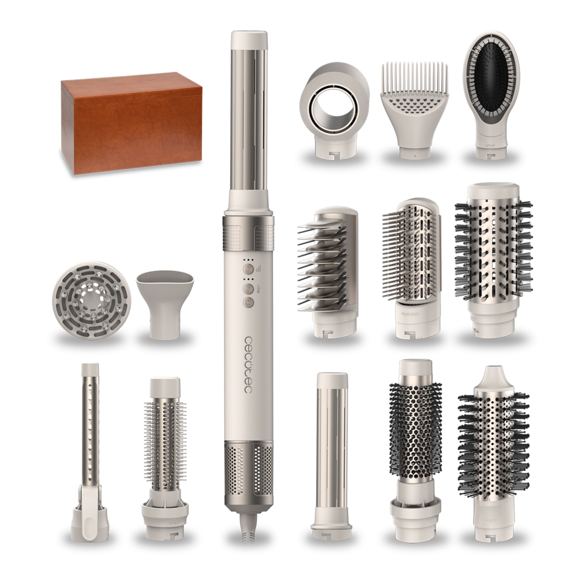 Imagen 0 de Moldeador Cecotec CeramicCare 14 en1 AirGlamc con 3 velocidades y 3 temperaturas