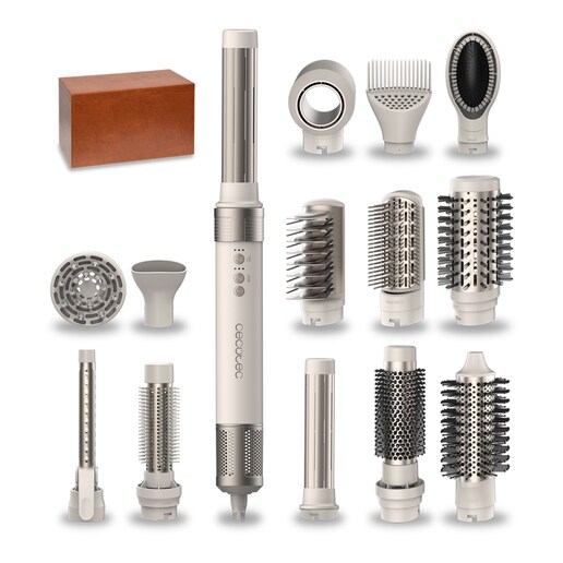 Imagen 0 de Moldeador Cecotec CeramicCare 14 en1 AirGlamc con 3 velocidades y 3 temperaturas