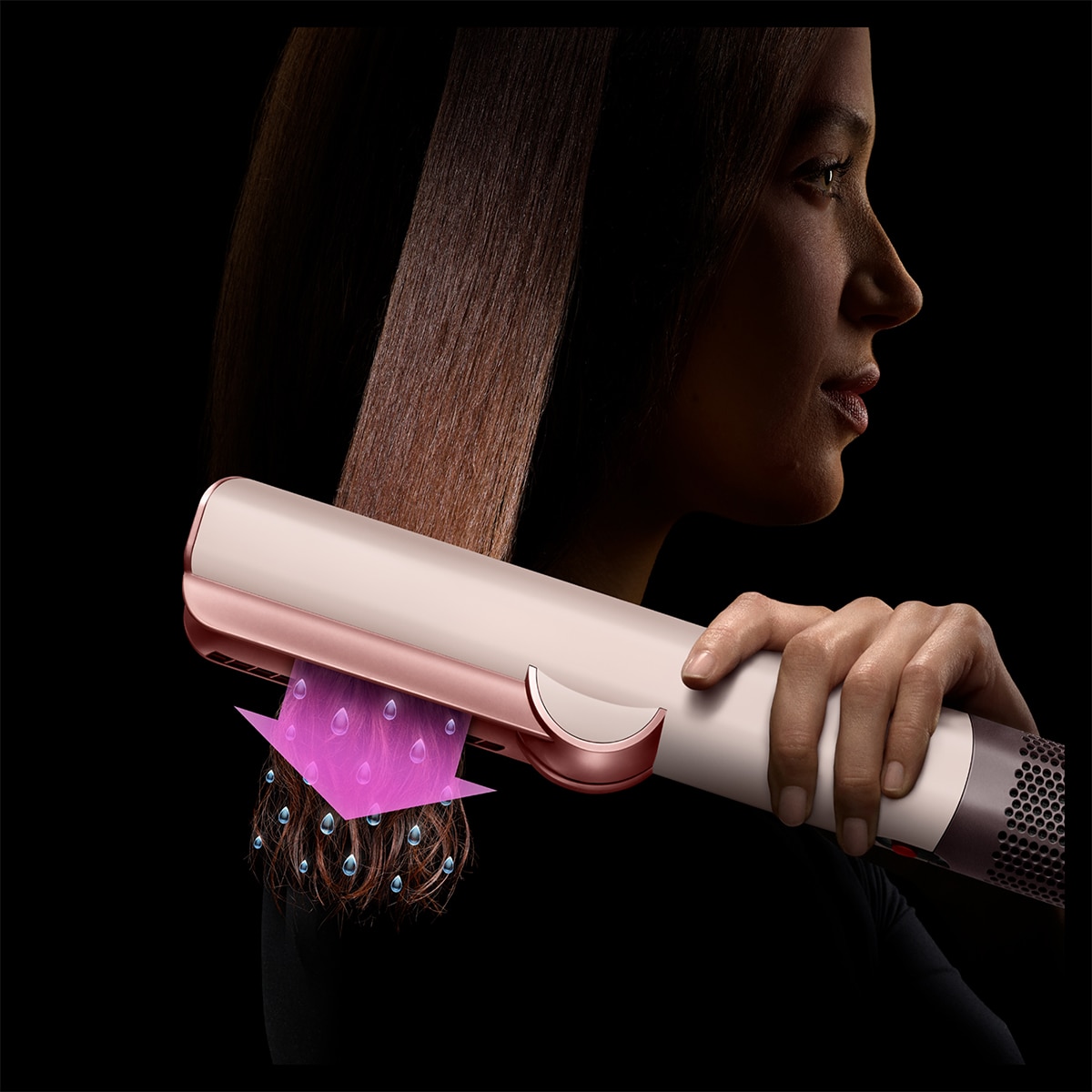 Placa Secador de Cabelo Dyson 254754-01 Airstrait Apricot sem Placas Quentes Laranja-5