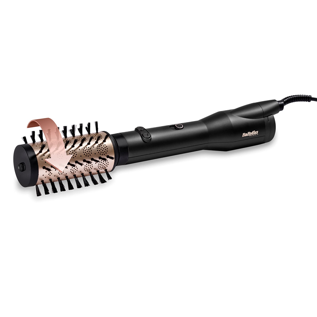 Cepillo de aire rotatorio BaByliss AS970E Big Hair Lustre Negro / Dorado-2