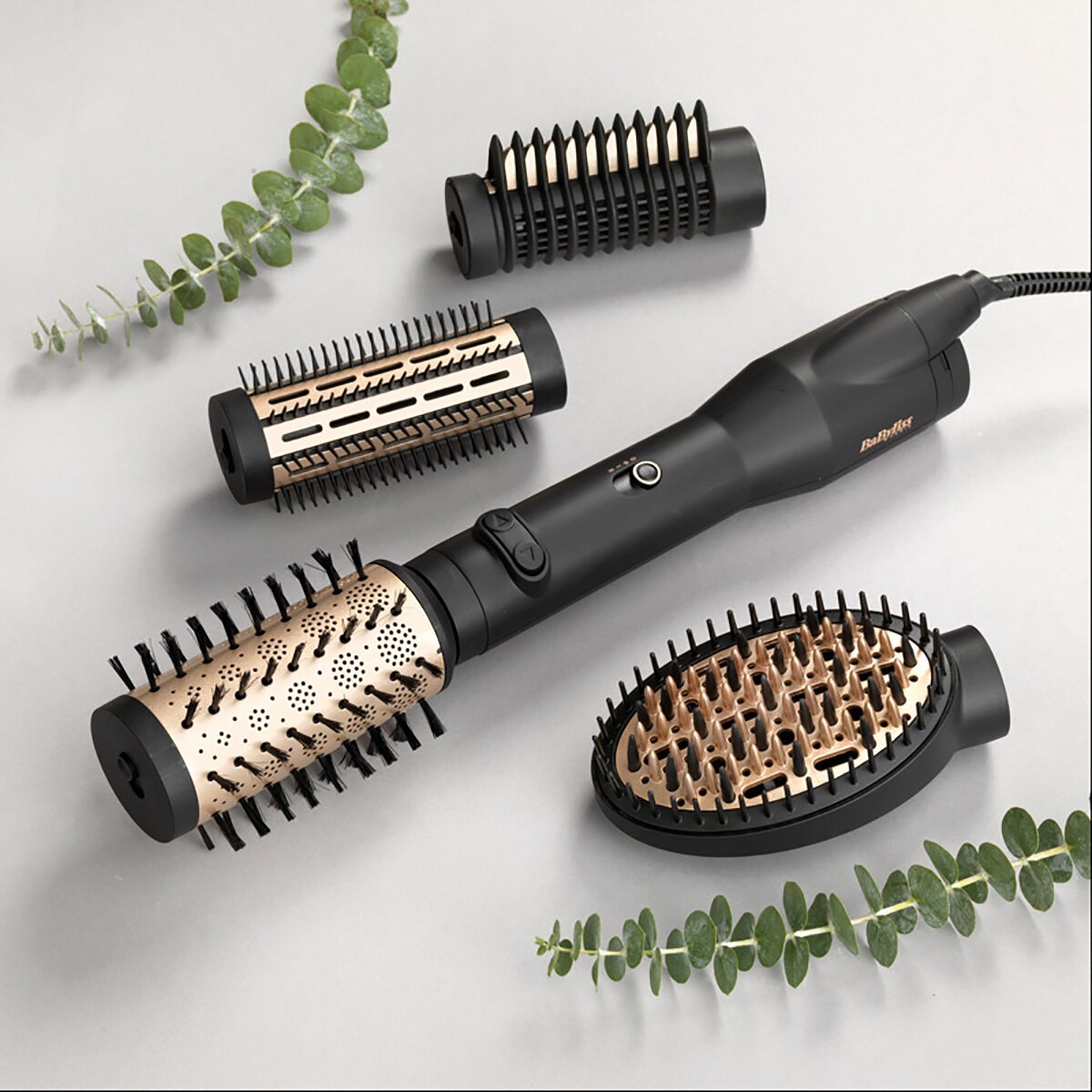 Cepillo de aire rotatorio BaByliss AS970E Big Hair Lustre Negro / Dorado-6