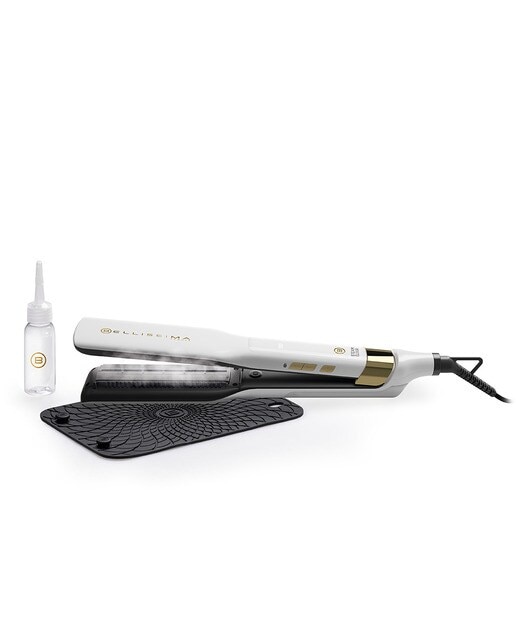 Plancha de pelo Bellissima Steam Elixir con Tecnología Stean Active Care Blanco / Dorado-7
