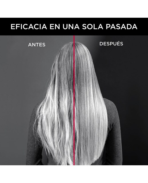 Plancha de pelo Rowenta Optiliss x Karl Lagerfeld con revestimiento Keratin & Glow Negro-6