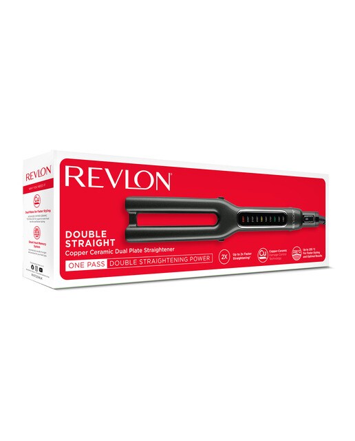 Plancha de pelo Revlon RVST2204 doble placa Negro-9