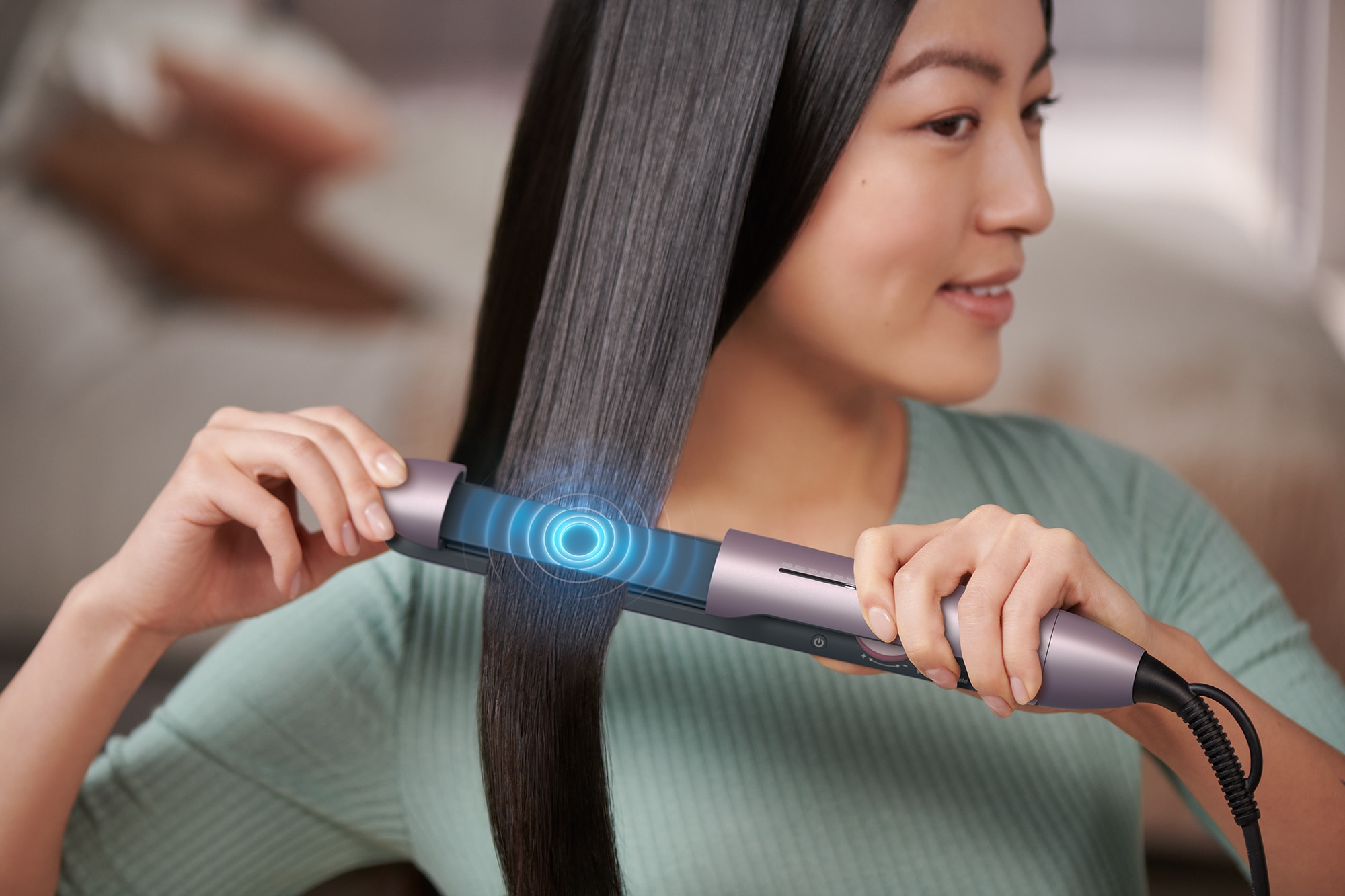 Alisador de Cabelo Philips Serie 5000, com Tecnologia ThermoShield 5