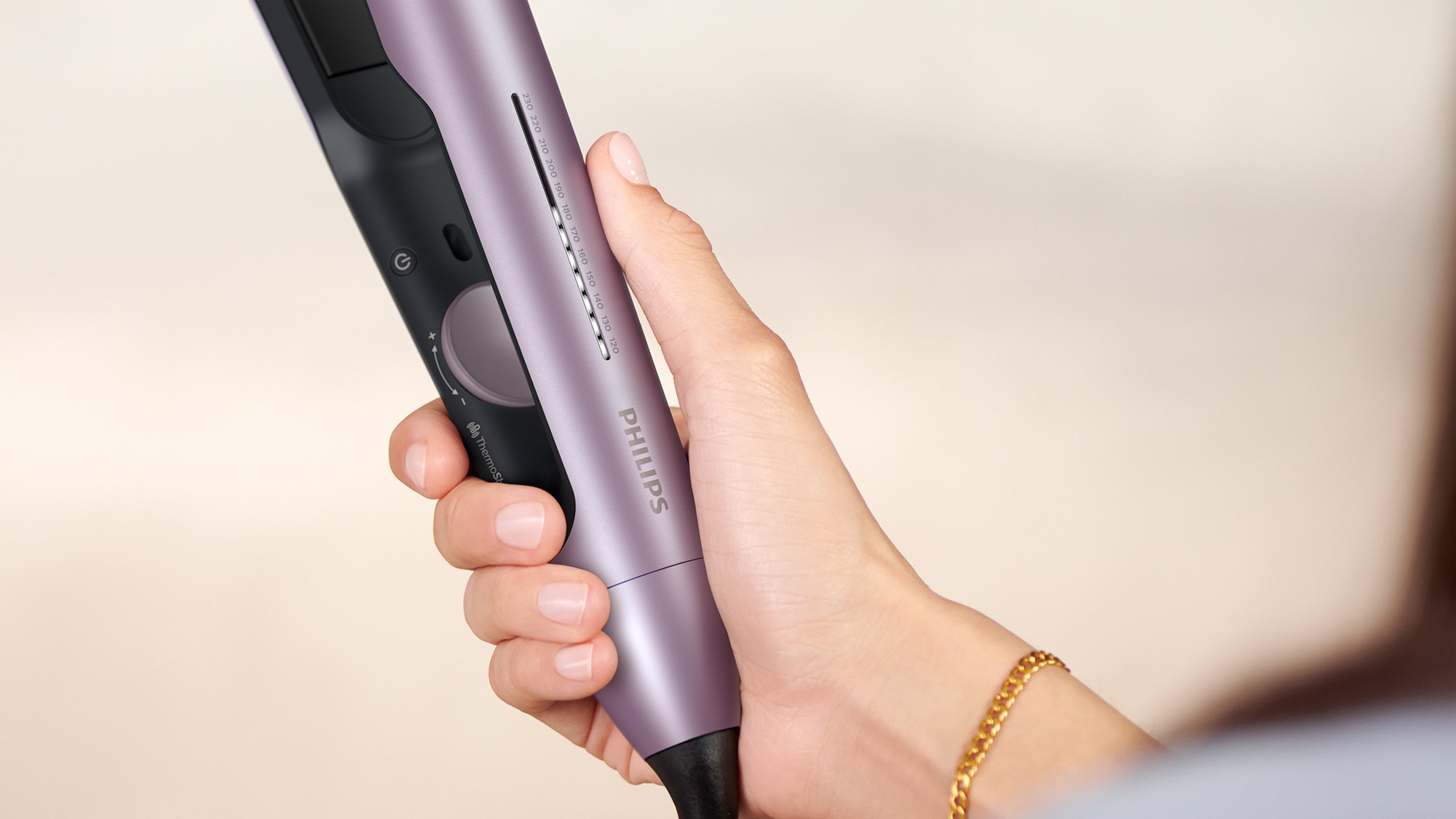 Alisador de Cabelo Philips Serie 5000, com Tecnologia ThermoShield 10