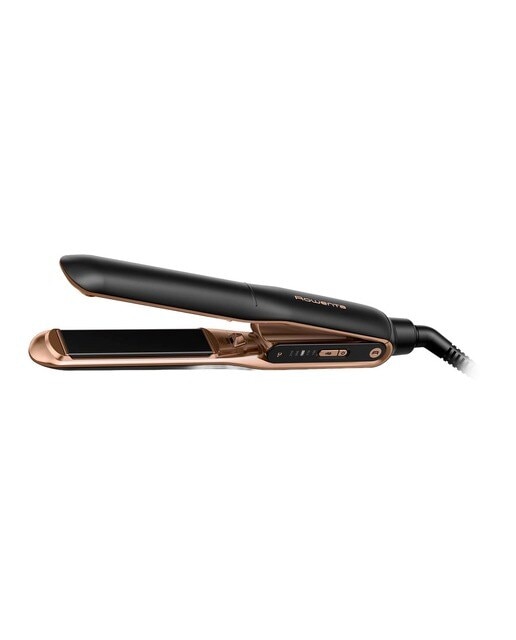 Imagem 0 de Alisador de Cabelo Rowenta SF8120 Thermocare Ultimate Experience, Cerâmico, 150 °C a 210 °C - Preto e Cobre