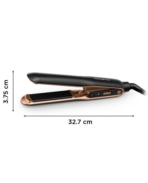 Alisador de Cabelo Rowenta SF8120 Thermocare Ultimate Experience, Cerâmico, 150 °C a 210 °C - Preto e Cobre Preto / Cobre-3