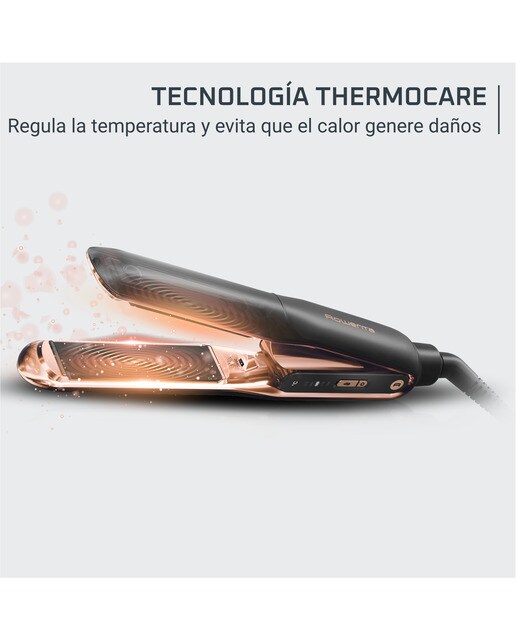 Alisador de Cabelo Rowenta SF8120 Thermocare Ultimate Experience, Cerâmico, 150 °C a 210 °C - Preto e Cobre Preto / Cobre-5