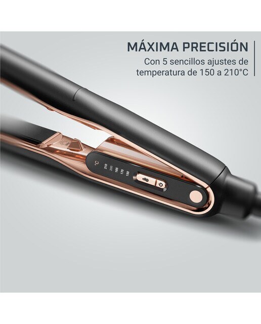 Alisador de Cabelo Rowenta SF8120 Thermocare Ultimate Experience, Cerâmico, 150 °C a 210 °C - Preto e Cobre Preto / Cobre-8