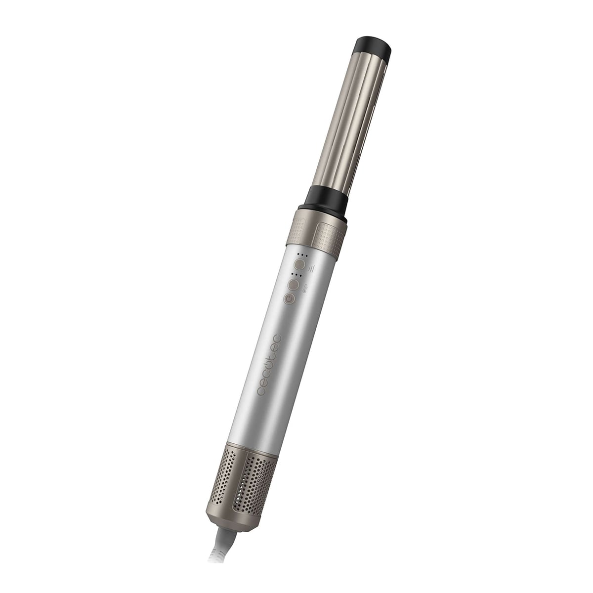 Moldeador de pelo Cecotec Bamba CeramicCare 2 en 1 AirGlam Aluminium Gris-3