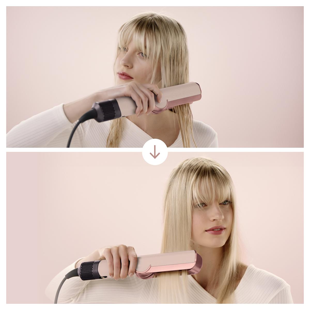 Plancha secador de Pelo Dyson Airstrait sin placas calientes - Rosa Rosa-5