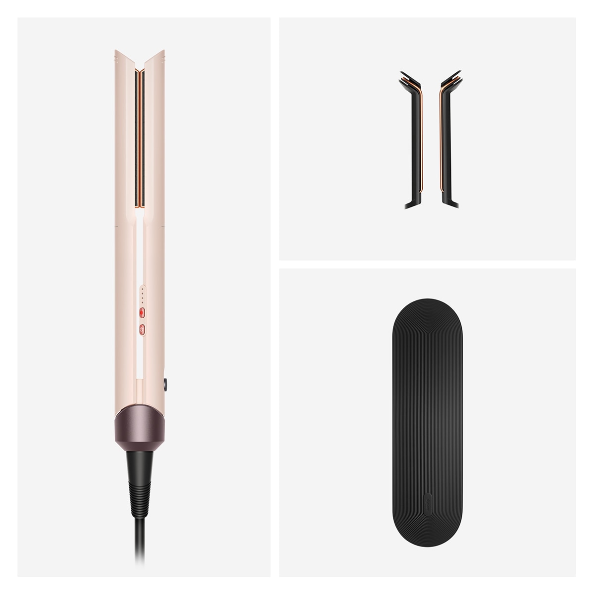 Plancha de pelo Dyson Corrale CoolShine con placas flexibles - Rosa Rosa-3