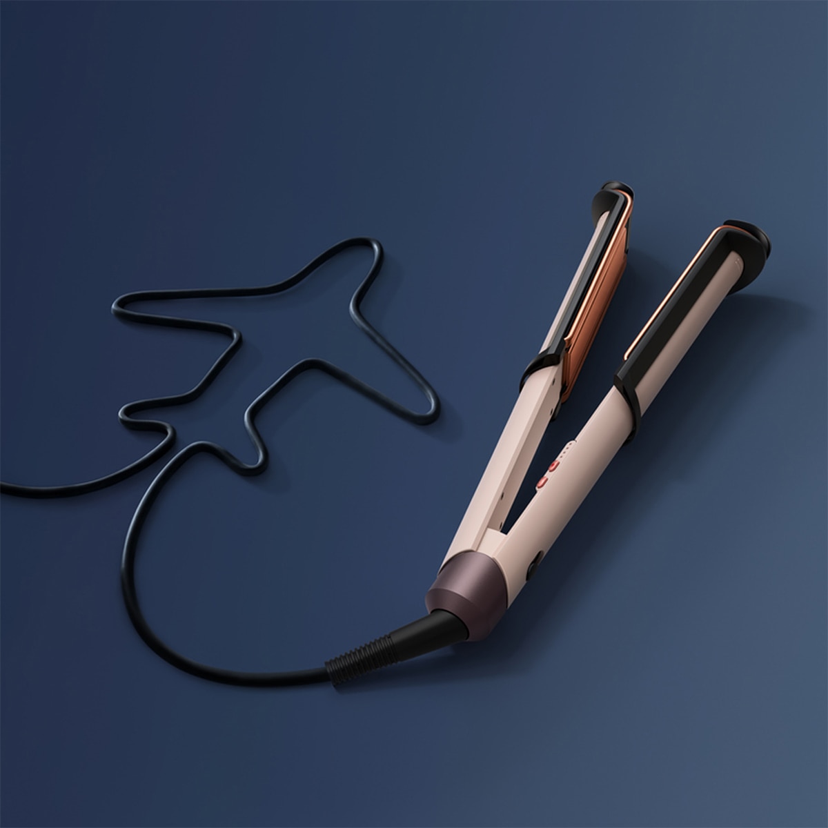 Plancha de pelo Dyson Corrale CoolShine con placas flexibles - Rosa Rosa-5