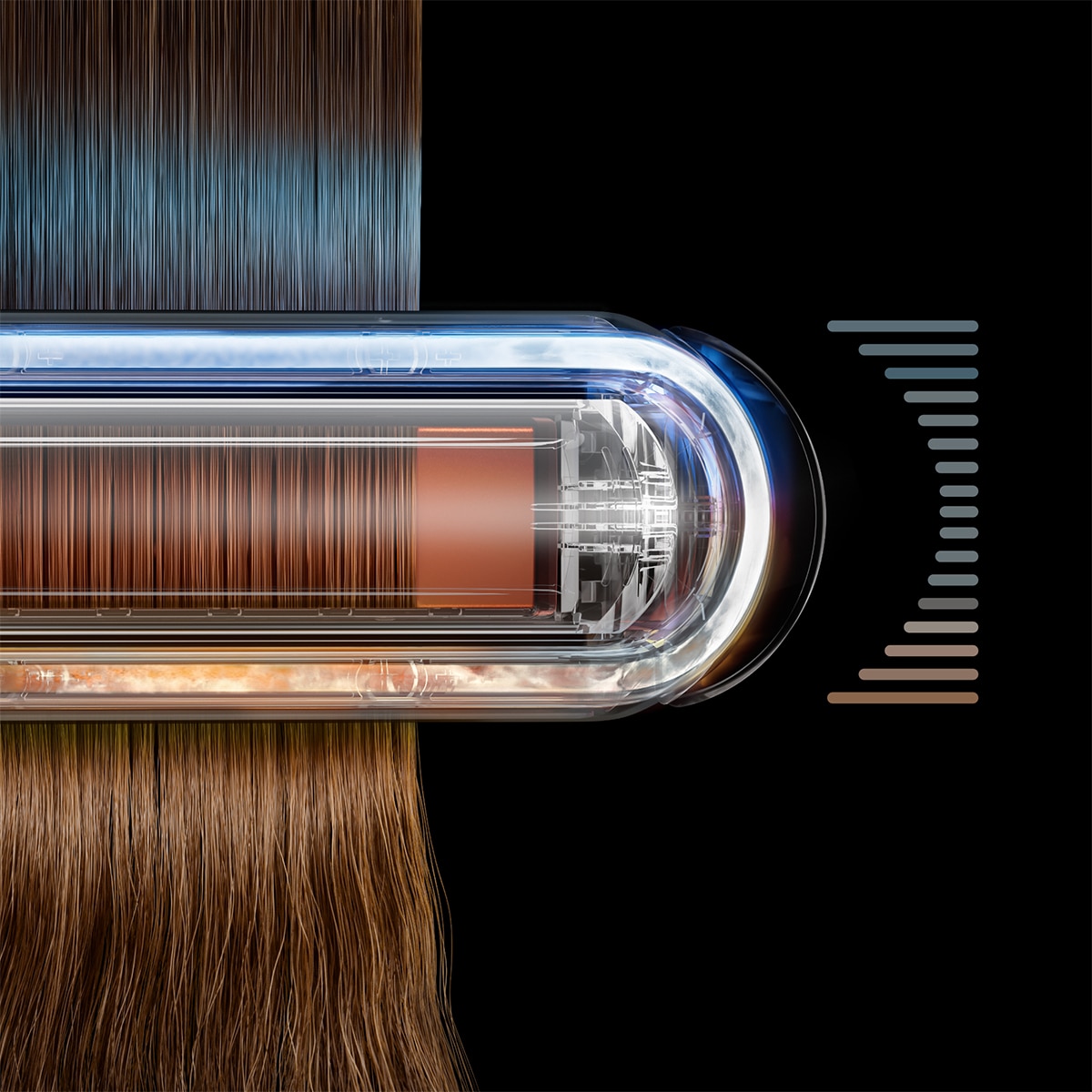 Plancha de pelo Dyson Corrale CoolShine con placas flexibles - Rosa Rosa-7