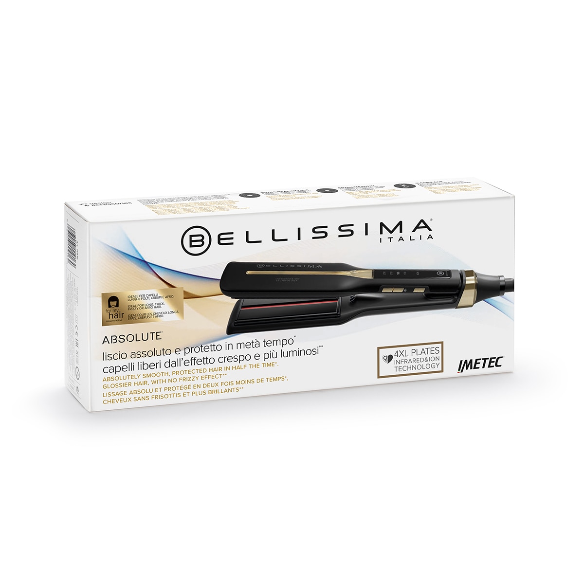 Imagen 7 de Plancha de pelo Bellissima Absolute con infrarrojos - Oro Oro