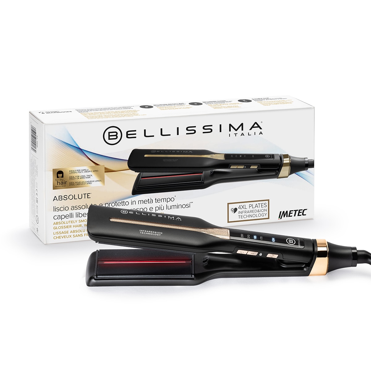 Imagen 8 de Plancha de pelo Bellissima Absolute con infrarrojos - Oro Oro